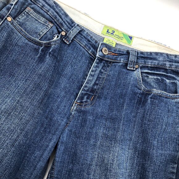 L2 Jeanswear Women's Bootcut Skinny Jeans Size 9 Medium Wash Embroidered Hippie - Picture 8 of 10